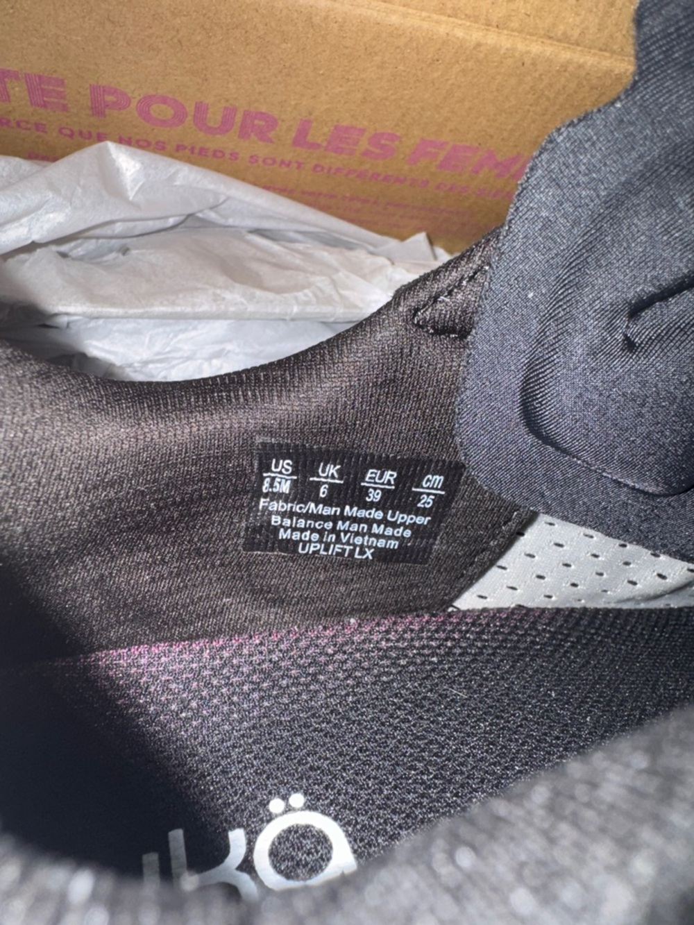 Ryka Women's Black and Light Pink Q-Foam Athletic Sneakers - Picture 2 of 6